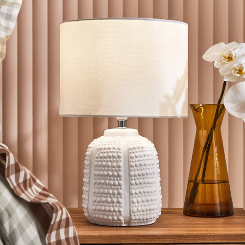 Round ceramic best sale table lamp